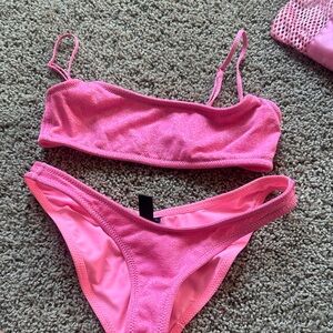 Triangl Swimwear Pink Bandeau Set